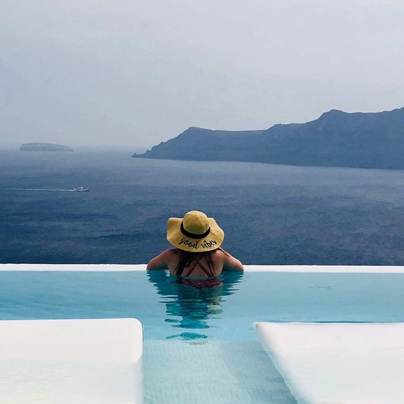 Straw Hat • Floppy Hat • Beach Hat • Summer Hat - Picture 4 of 5